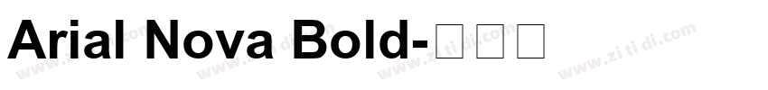 Arial Nova Bold字体转换
